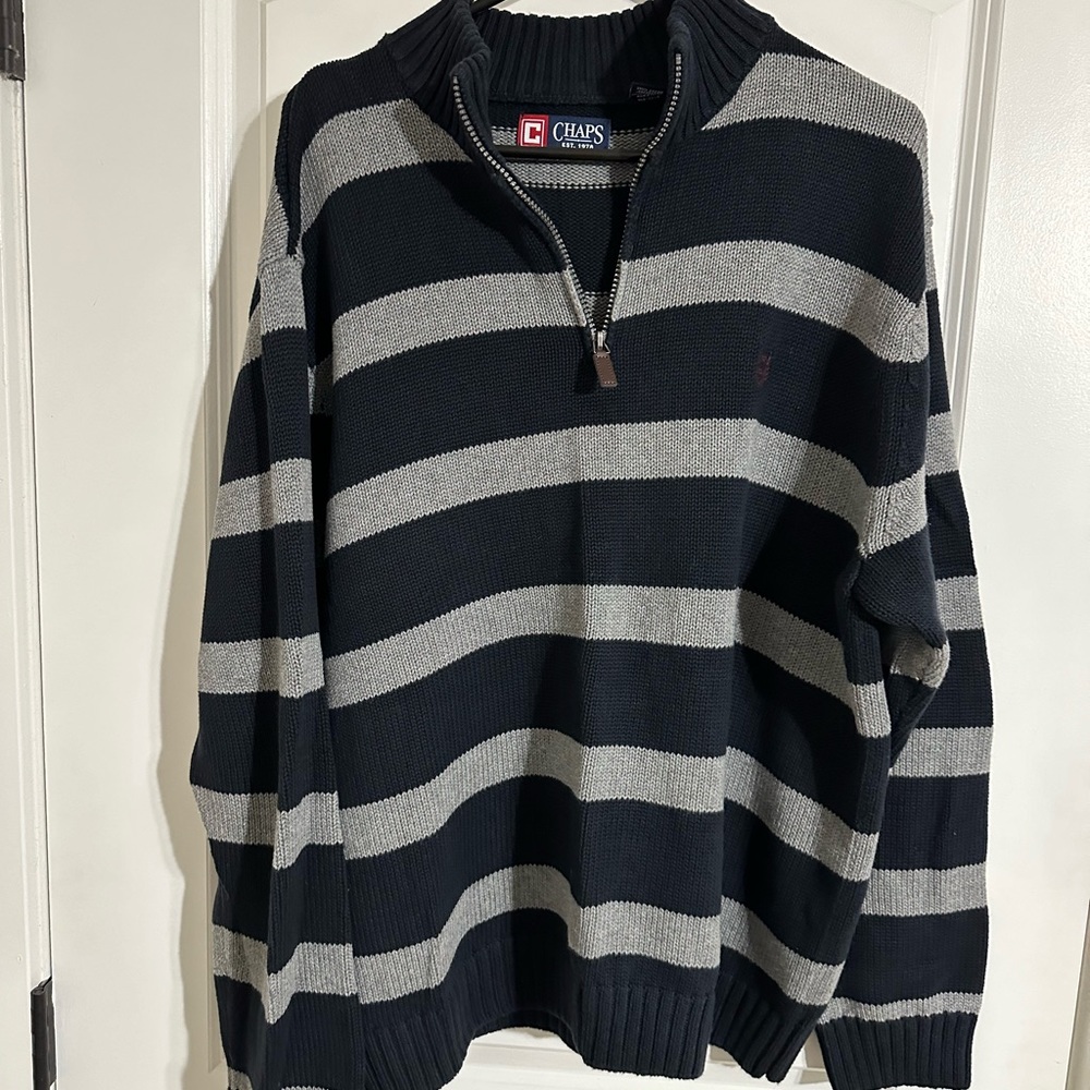 Xl Chaps quarter zip sweater